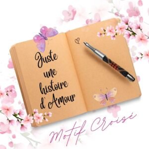 Découvre le Stylo-Bille Croisés : élégant, performant, avec motifs faits main et perles Miyuki. Une écriture fluide et un design unique.