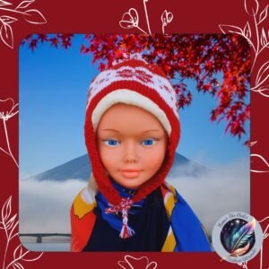 Découvre mon Bonnet jacquard Cœurs, tendance, écologique, chaud, doublé en polaire, à motif cœur, idéal pour l’hiver, durable et facile à entretenir.