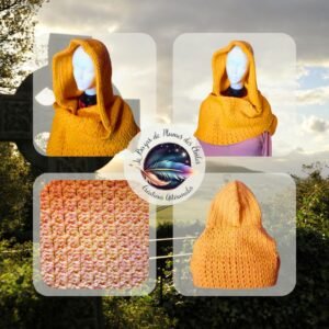 Grande Echarpe à Capuche au Crochet - Style & Chaleur