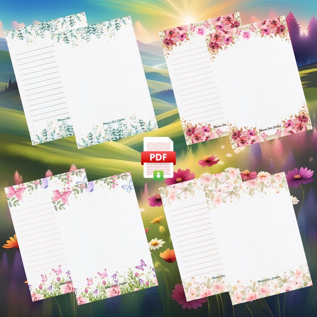 Ajoute fraîcheur et vitalité à ton bureau avec ma Collection Bloc-Notes Fraîcheur printanière, pratique, esthétique et inspirée de la nature.