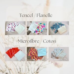 💄 Lingettes démaquillantes lavables - Douceur & Écologie