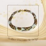 BIJ12COL004 - Collier Brodé - Flocons de neige (2)