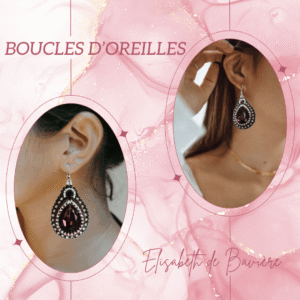 Découvre les Boucles d'oreilles - Elisabeth De Bavière, une pièce incontournable qui ajoute instantanément une touche de sophistication à toutes tes tenues.
