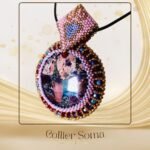 BIJ14COL002 - Élégance unique - Collier brodé en jaspe coloré (2)