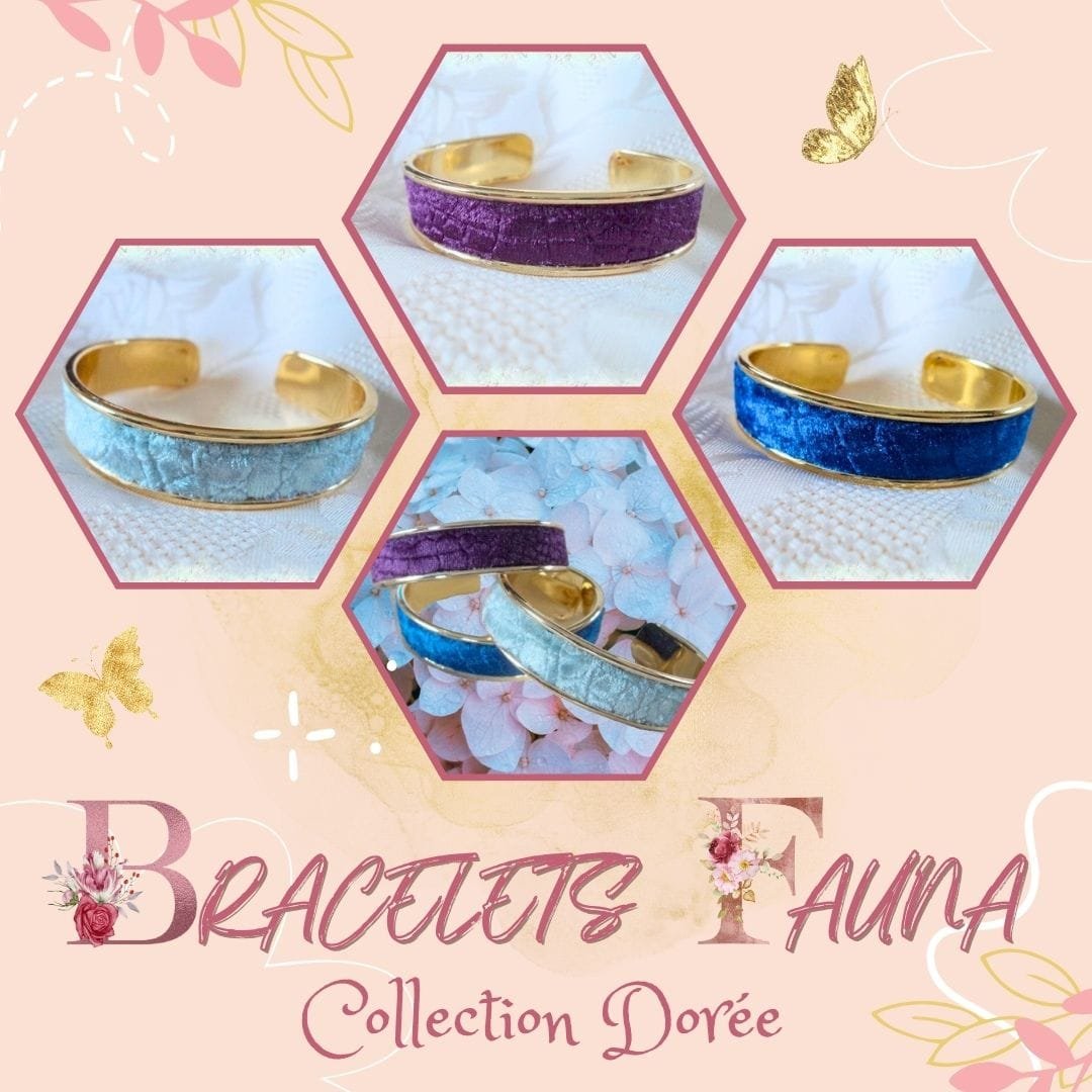 BIJ16BRA000-Bracelets Fauna Doré