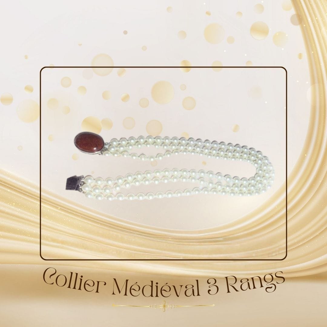 BIJ16COL006 - Collier Multirangs - Élégance médiévale (3)
