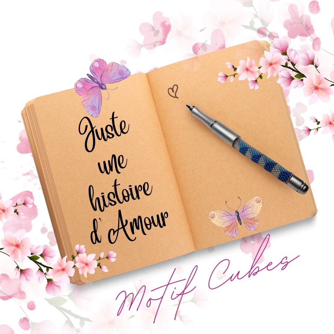 Découvre le Stylo-Bille Cubes 2 : élégant, performant, avec motifs faits main et perles Miyuki. Une écriture fluide et un design unique.