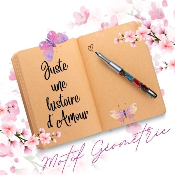 Découvre le Stylo-Bille Géométrie : élégant, performant, avec motifs faits main et perles Miyuki. Une écriture fluide et un design unique.