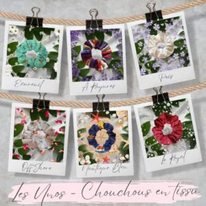 🎀 Les unos - Chouchou en tissus colorés