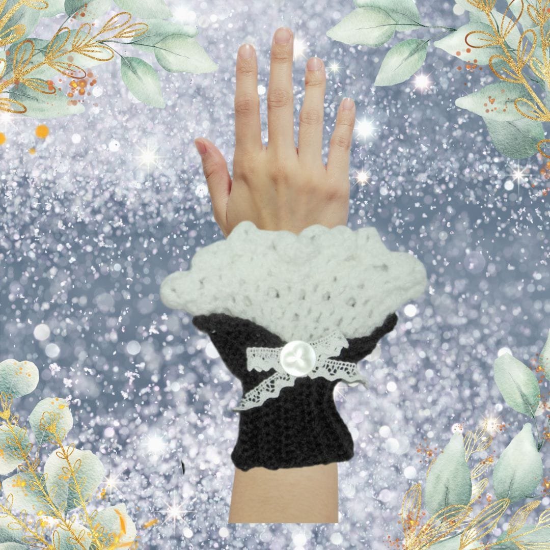 PAP17MIT001 - Mitaines victoriennes au crochet - Élégance & chaleur (2)