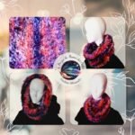 Ajoute une touche de couleur et de confort à ton hiver avec notre snood Sunset, en fausse fourrure douce et éthique, parfait pour ton style.