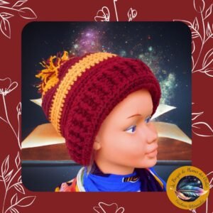 🧶 Bonnet crochet Gryffondor - Style magique