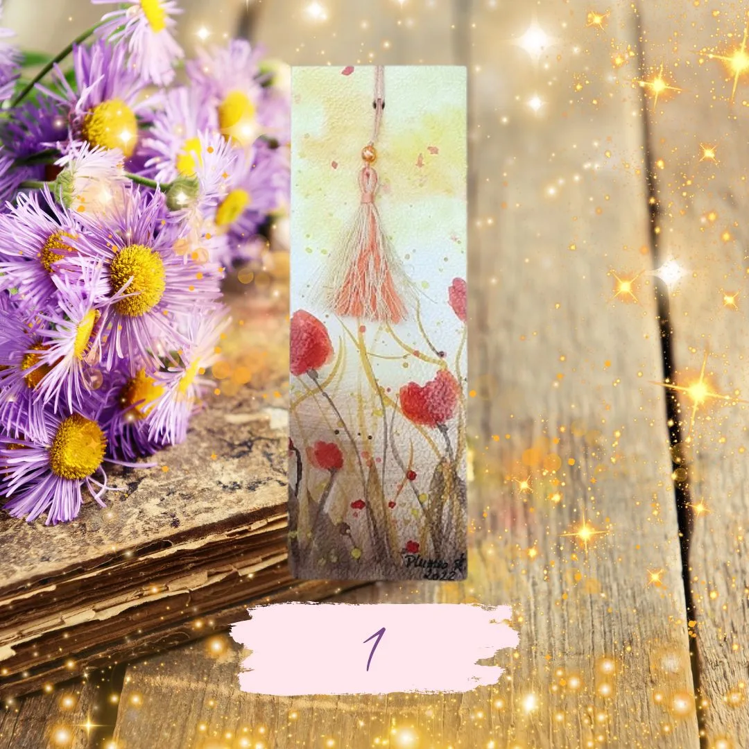🌸Marque-Page Coquelicots Éternels - Élégance & Nature – Image 2