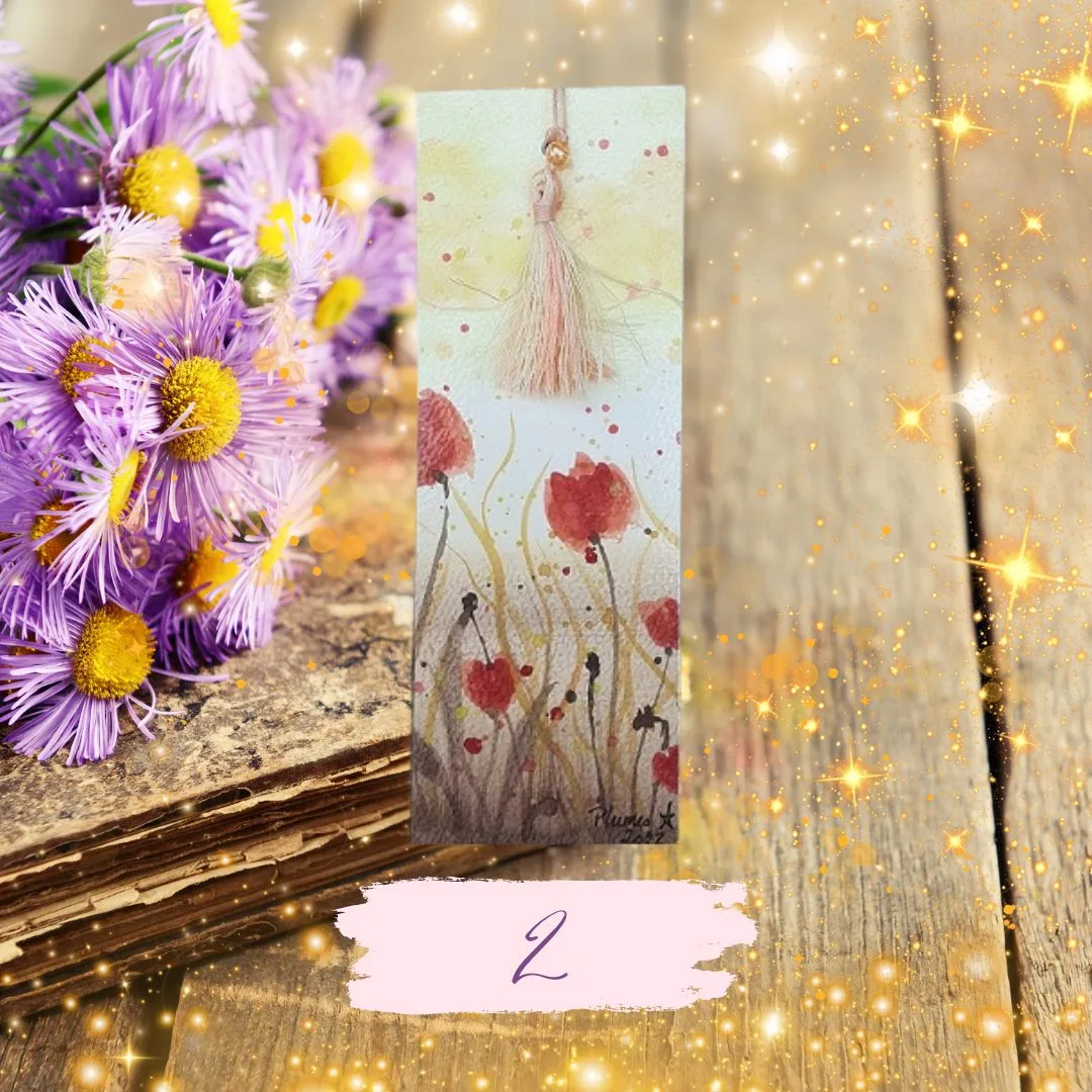 🌸Marque-Page Coquelicots Éternels - Élégance & Nature – Image 3