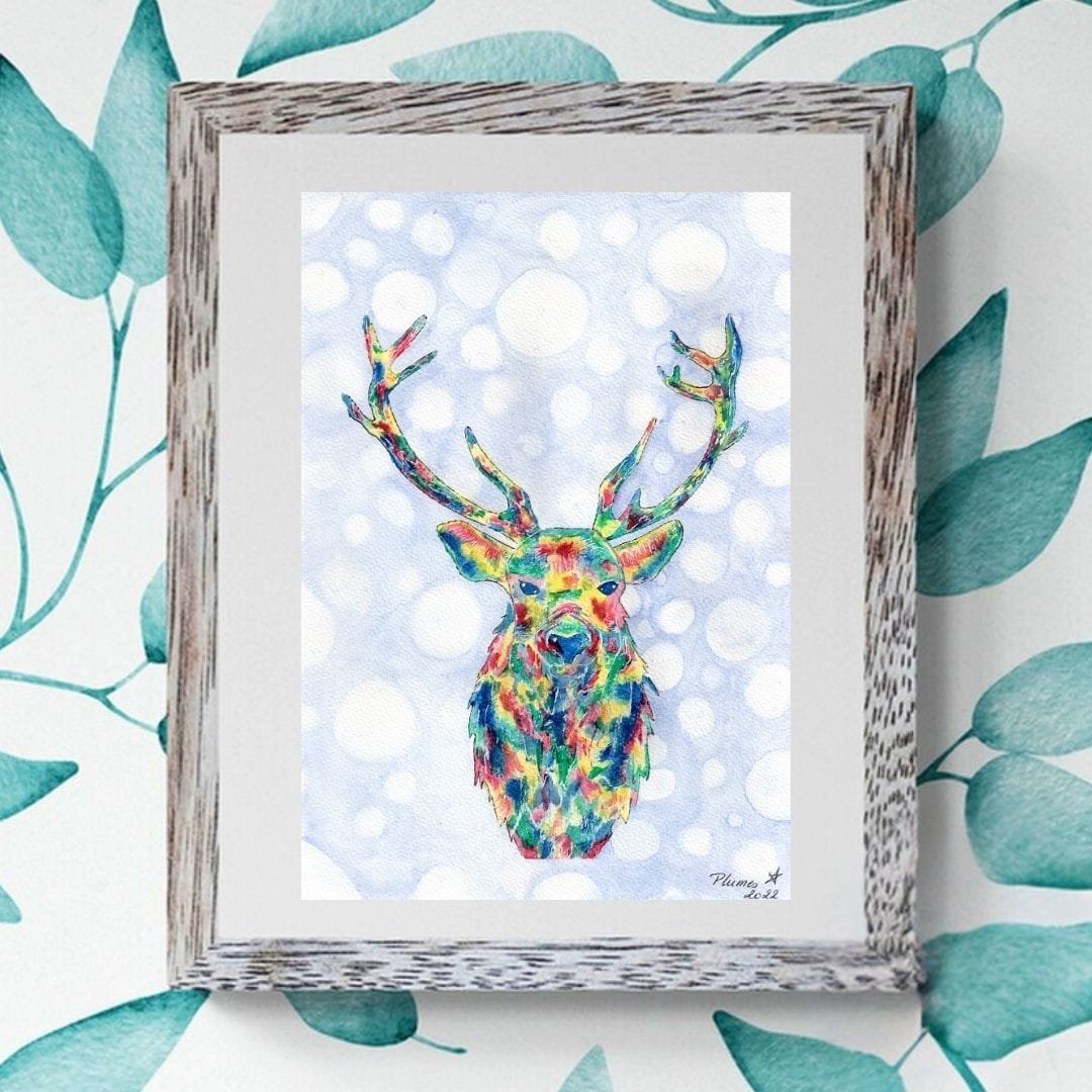 STA22PAINT001 - Le reve d'un cerf