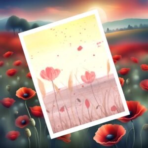 🌸 Bloc-Notes Coquelicots Éternels - Élégance Nature