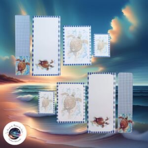 🐢 Lot Papeterie Vichy Tortue - Pratique & Poétique