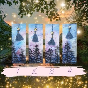 🌲 Marque-Pages Sapins Enchantés - Créativité & Élégance