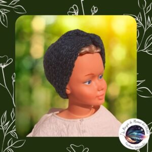 Bandeau cache-oreilles Vert Forêt en laine crochetée doublé, artisanal, pour hiver chaud, tendance, durable, et fabriqué avec soin.