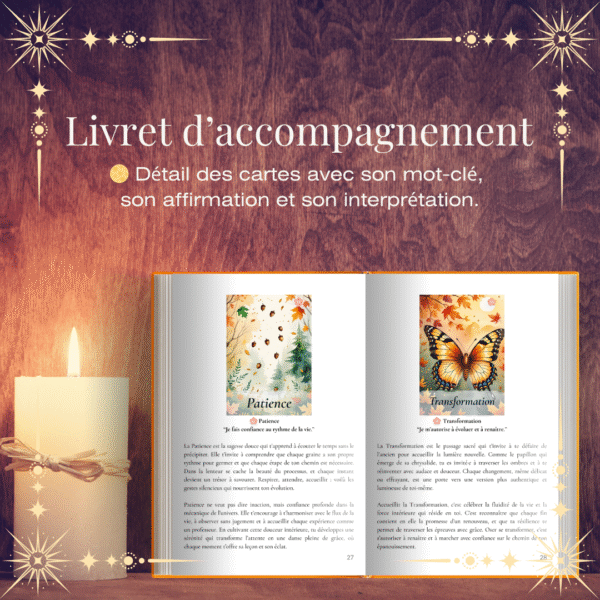 Oracle de la pleine lune des moissons – livret d’accompagnement 95 pages