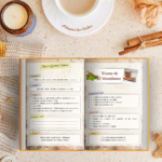 Journal-Gratitude-Abondance-Rituel-Recette Page intérieure montrant un rituel et une recette sacrée intercalés, mise en page poétique et harmonieuse